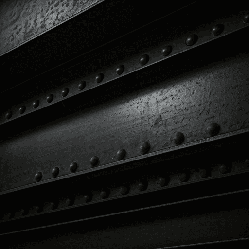 Structural steel detail of a Deadwood Properties development.